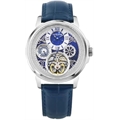 Aquatica Men Automatic Blue Dial Multi-Function Leather Watch 274-L10507