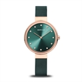 Bering Green Analogue Watch For Women 12034-868