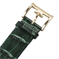 Men Green Skeleton Dial Leather Straps Analogue Watch ES-8011-09
