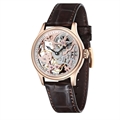 Men Rose Gold-Toned Skeleton Dial Analogue Watch ES-8049-03