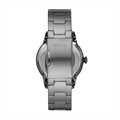 Towns Men Automatic Black Dial Multi-Function Stainless Steel Watch ME3172