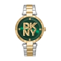 Women Brass Dial & Stainless Steel Analogue Watch DK1L041M0085