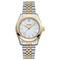 Women Brass Dial & Stainless Steel Bracelet Style Straps Analogue Watch DK1L029M0075