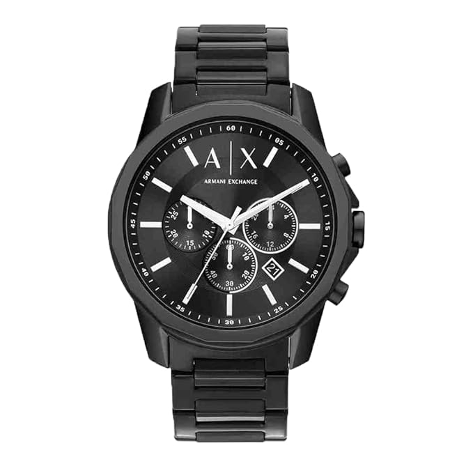 Armani Exchange Chronograph Black Stainless Steel Watch Ax1722I