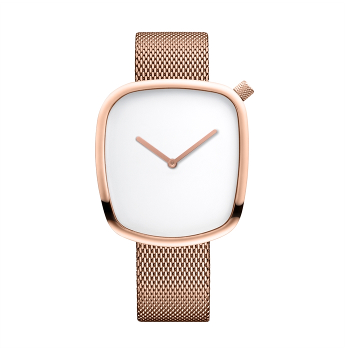 Bering Pebble White Analog Men’s Watch – 18040-364