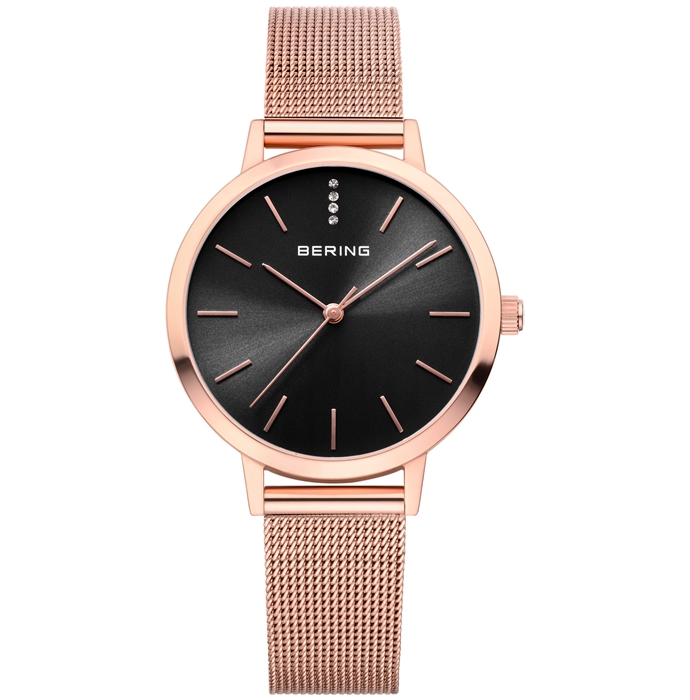 Bering Rose Gold Analogue Women’s Watch – 13434-362