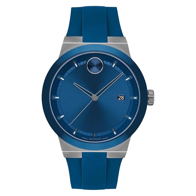 Bold Men Quartz Blue Dial Analog Silicone Watch 3601192