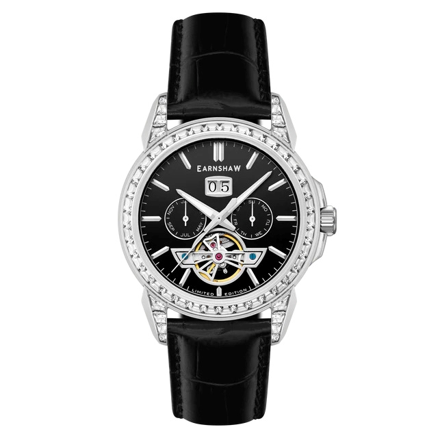 Men Skeleton Dial & Leather Straps Analogue Automatic Motion Powered Watch ES-8305-04