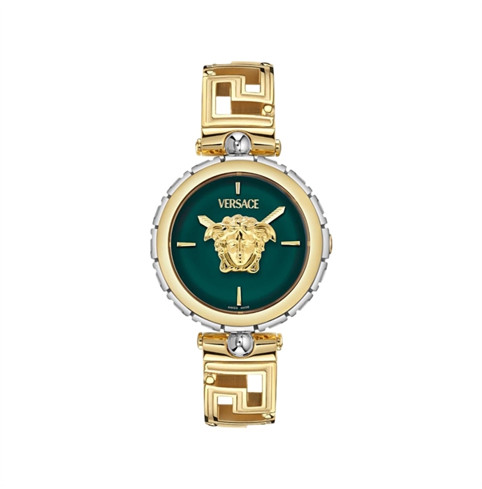 Versace Green Round Dial Analog Women Watch - VE0B00325