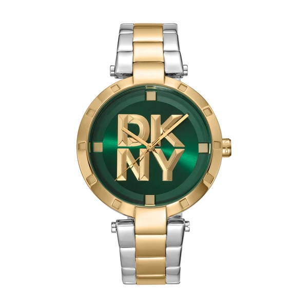 Women Brass Dial & Stainless Steel Analogue Watch DK1L041M0085