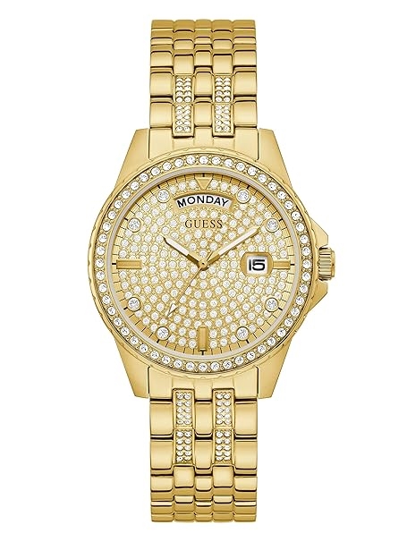 Women Copper-Toned Embellished Dial Analogue Watch GW0254L2